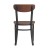 Flash Furniture XU-DG6V5B-WAL-GG Commercial Dining Chair with Walnut Wood Boomerang Back, Wood Seat, Black Steel Frame addl-7