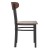 Flash Furniture XU-DG6V5B-WAL-GG Commercial Dining Chair with Walnut Wood Boomerang Back, Wood Seat, Black Steel Frame addl-8