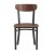 Flash Furniture XU-DG6V5B-WAL-GG Commercial Dining Chair with Walnut Wood Boomerang Back, Wood Seat, Black Steel Frame addl-9