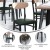 Flash Furniture XU-DG6V5GNV-NAT-GG Commercial Dining Chair with Natural Wood Boomerang Back - Green Vinyl Seat, Black Steel Frame addl-3