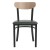 Flash Furniture XU-DG6V5GNV-NAT-GG Commercial Dining Chair with Natural Wood Boomerang Back - Green Vinyl Seat, Black Steel Frame addl-9