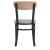 Flash Furniture XU-DG6V5GYV-NAT-GG Commercial Dining Chair with Natural Wood Boomerang Back - Gray Vinyl Seat, Black Steel Frame addl-7