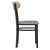 Flash Furniture XU-DG6V5GYV-NAT-GG Commercial Dining Chair with Natural Wood Boomerang Back - Gray Vinyl Seat, Black Steel Frame addl-8