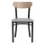 Flash Furniture XU-DG6V5GYV-NAT-GG Commercial Dining Chair with Natural Wood Boomerang Back - Gray Vinyl Seat, Black Steel Frame addl-9