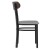 Flash Furniture XU-DG6V5GYV-WAL-GG Commercial Dining Chair with Walnut Wood Boomerang Back - Gray Vinyl Seat, Black Steel Frame addl-8