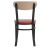 Flash Furniture XU-DG6V5RDV-NAT-GG Commercial Dining Chair with Natural Wood Boomerang Back - Red Vinyl Seat, Black Steel Frame addl-7