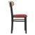 Flash Furniture XU-DG6V5RDV-NAT-GG Commercial Dining Chair with Natural Wood Boomerang Back - Red Vinyl Seat, Black Steel Frame addl-8