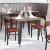 Flash Furniture XU-DG6V5RDV-WAL-GG Commercial Dining Chair with Walnut Wood Boomerang Back - Red Vinyl Seat, Black Steel Frame addl-6