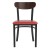 Flash Furniture XU-DG6V5RDV-WAL-GG Commercial Dining Chair with Walnut Wood Boomerang Back - Red Vinyl Seat, Black Steel Frame addl-9