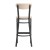 Flash Furniture XU-DG6V6B-NAT-GG Commercial Barstool with Natural Wood Boomerang Back, Wood Seat, Black Steel Frame addl-7
