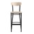 Flash Furniture XU-DG6V6B-NAT-GG Commercial Barstool with Natural Wood Boomerang Back, Wood Seat, Black Steel Frame addl-9