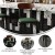 Flash Furniture XU-DG6V6GNV-WAL-GG Commercial Barstool with Walnut Wood Boomerang Back - Green Vinyl Seat, Black Steel Frame addl-3
