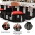 Flash Furniture XU-DG6V6RDV-NAT-GG Commercial Barstool with Natural Wood Boomerang Back - Red Vinyl Seat, Black Steel Frame addl-3