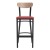 Flash Furniture XU-DG6V6RDV-NAT-GG Commercial Barstool with Natural Wood Boomerang Back - Red Vinyl Seat, Black Steel Frame addl-9