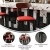 Flash Furniture XU-DG6V6RDV-WAL-GG Commercial Barstool with Walnut Wood Boomerang Back - Red Vinyl Seat, Black Steel Frame addl-3