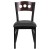 Flash Furniture XU-DG-6Y2B-WAL-BLKV-GG Hercules Black 3 Circle Back Metal Restaurant Chair - Walnut Wood Back, Black Vinyl Seat addl-5