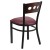 Flash Furniture XU-DG-6Y2B-WAL-BURV-GG Hercules Black 3 Circle Back Metal Restaurant Chair - Walnut Wood Back, Burgundy Vinyl Seat addl-3