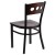 Flash Furniture XU-DG-6Y2B-WAL-MTL-GG Hercules Black 3 Circle Back Metal Restaurant Chair - Walnut Wood Back & Seat addl-3