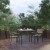 Flash Furniture XU-DG-810060062-GG 35" Square Steel Synthetic Teak Poly Slat Patio Table with Umbrella Hole and 2 Club Chairs, 3 Piece Set addl-1