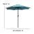 Flash Furniture XU-DG-810060062-UB19BTL-GG 2 Synthetic Teak Stackable Patio Chairs, 35" Square Patio Table, Teal Umbrella & Base, 5 Piece Set addl-9