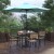 Flash Furniture XU-DG-810060064-UB19BTL-GG 4 Synthetic Teak Stackable Patio Chairs, 35" Square Table, Teal Umbrella & Base, 7 Piece Set addl-1