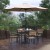 Flash Furniture XU-DG-810060064-UB19BTN-GG 4 Synthetic Teak Stackable Patio Chairs, 35" Square Table, Tan Umbrella & Base, 7 Piece Set addl-1