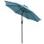 Flash Furniture XU-DG-810060362-UB19BTL-GG All-Weather Stacking Faux Teak Chairs, 35" Square Faux Teak Table, Teal Umbrella & Base, 5 Piece Set addl-11