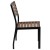Flash Furniture XU-DG-810060362-UB19BTL-GG All-Weather Stacking Faux Teak Chairs, 35" Square Faux Teak Table, Teal Umbrella & Base, 5 Piece Set addl-12