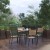 Flash Furniture XU-DG-810060364-GG 35" Square Steel Synthetic Teak Poly Slat Table with 4 Stackable Faux Teak Chairs, 5 Piece Set addl-1