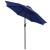 Flash Furniture XU-DG-810060364-UB19BNV-GG All-Weather Stacking Faux Teak Chairs, 35" Square Faux Teak Table, Navy Umbrella & Base, 7 Piece Set addl-11