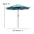 Flash Furniture XU-DG-810060364-UB19BTL-GG All-Weather Stacking Faux Teak Chairs, 35" Square Faux Teak Table, Teal Umbrella & Base, 7 Piece Set addl-9