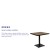 Flash Furniture XU-DG-HW1045-GG 30" Square Outdoor Patio Bistro Faux Teak Poly Slat Dining Table addl-3