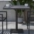 Flash Furniture XU-DG-HW1045-GY-GG 30" Square Outdoor Patio Bistro Faux Gray Wash Teak Poly Slat Dining Table addl-1