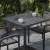 Flash Furniture XU-DG-HW1045-GY-GG 30" Square Outdoor Patio Bistro Faux Gray Wash Teak Poly Slat Dining Table addl-5