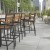 Flash Furniture XU-DG-HW6036B-ARM-GG All-Weather Outdoor Bar Stool with Faux Wood Poly Resin Slats and Aluminum Frame, Teak addl-5