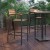 Flash Furniture XU-DG-HW6036B-ARM-GG All-Weather Outdoor Bar Stool with Faux Wood Poly Resin Slats and Aluminum Frame, Teak addl-6