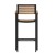 Flash Furniture XU-DG-HW6036B-ARM-GG All-Weather Outdoor Bar Stool with Faux Wood Poly Resin Slats and Aluminum Frame, Teak addl-7