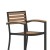Flash Furniture XU-DG-HW6036B-ARM-GG All-Weather Outdoor Bar Stool with Faux Wood Poly Resin Slats and Aluminum Frame, Teak addl-8