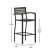 Flash Furniture XU-DG-HW6036B-ARM-GY-GG All-Weather Outdoor Bar Stool with Faux Wood Poly Resin Slats and Aluminum Frame, Gray Wash addl-4