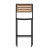 Flash Furniture XU-DG-HW6036B-GG Commercial Bar Height Stool, All-Weather Outdoor Bar Stool with Faux Wood Poly Resin Slats and Aluminum Frame, Teak addl-10
