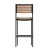 Flash Furniture XU-DG-HW6036B-GG Commercial Bar Height Stool, All-Weather Outdoor Bar Stool with Faux Wood Poly Resin Slats and Aluminum Frame, Teak addl-7
