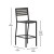 Flash Furniture XU-DG-HW6036B-GY-GG All-Weather Outdoor Bar Stool with Faux Wood Poly Resin Slats and Aluminum Frame, Gray Wash addl-4