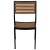 Flash Furniture XU-DG-HW6036-GG Outdoor Stackable Side Chair with Faux Teak Poly Slats addl-7