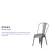 Flash Furniture XU-DG-TP001-GG Clear Coated Metal Indoor Stackable Chair addl-3