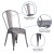 Flash Furniture XU-DG-TP001-GG Clear Coated Metal Indoor Stackable Chair addl-4