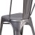 Flash Furniture XU-DG-TP001-GG Clear Coated Metal Indoor Stackable Chair addl-7