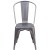 Flash Furniture XU-DG-TP001-GG Clear Coated Metal Indoor Stackable Chair addl-9