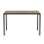 Flash Furniture XU-DG-UH3048-GG Outdoor 30" x 48" Steel Restaurant Dining Table with Synthetic Teak Poly Slats & Umbrella Holder Hole addl-7
