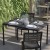 Flash Furniture XU-DG-UH3048-GY-GG Outdoor 30" x 48" Steel Restaurant Dining Table with Gray Synthetic Teak Poly Slats & Umbrella Holder Hole addl-6