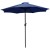 Flash Furniture XU-DG-UH3048-UB19BNV-GG 30" x 48" Synthetic Teak Patio Table with Navy Umbrella and Base, 3 Piece Set addl-11